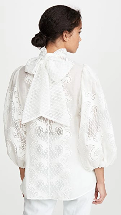 Brightside Knot Embroidered Blouse