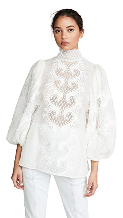Brightside Knot Embroidered Blouse