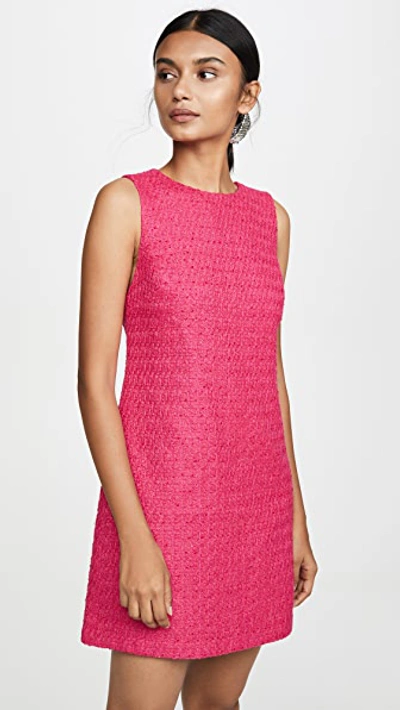 Shop Alice And Olivia Clyde A-line Shift Dress In Bright Pink