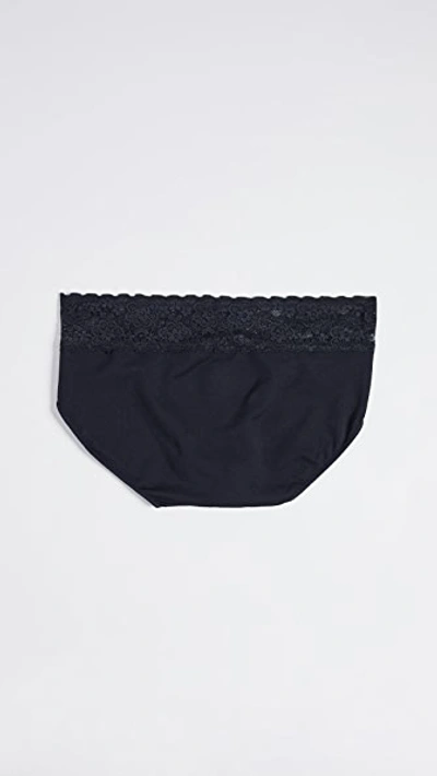 Shop Rosie Pope Seamless Maternity Panties With Lace In Black