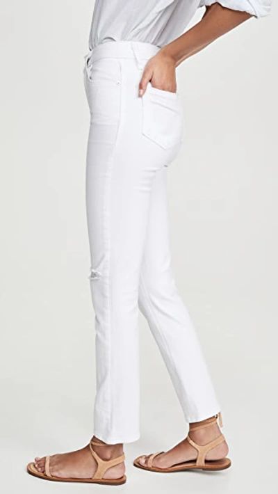 Shop Paige Sarah Slim Jeans In White Frost