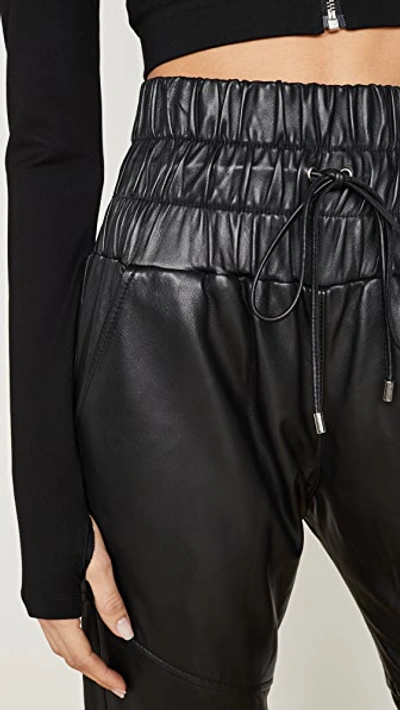 Shop Marissa Webb Dalton Leather Joggers In Black