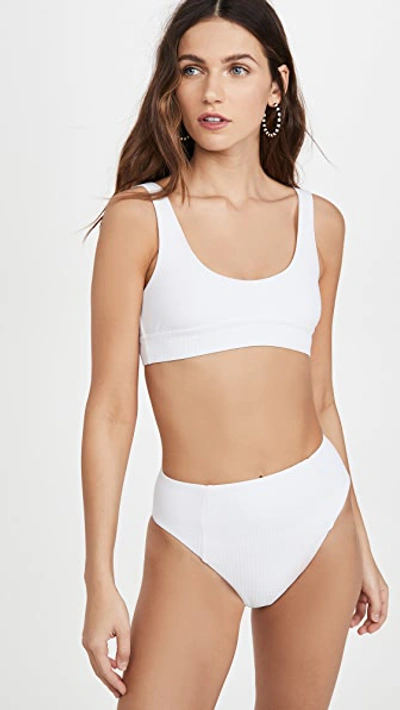 Shop Vitamin A Sienna Bikini Top In White