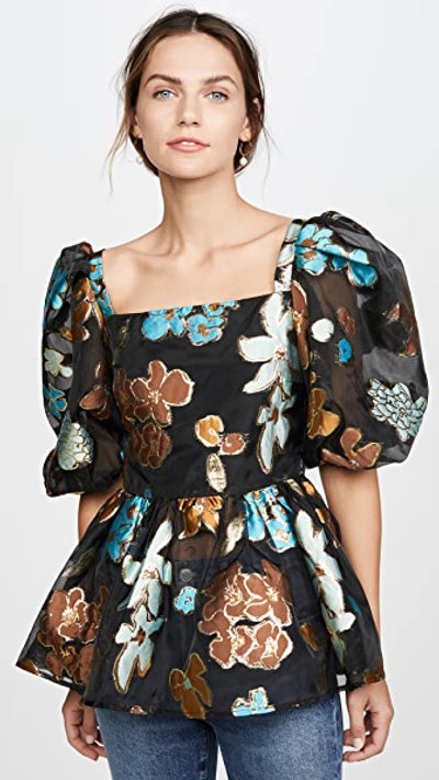 Shop Stine Goya Irene Top In Flower Garden Autumn