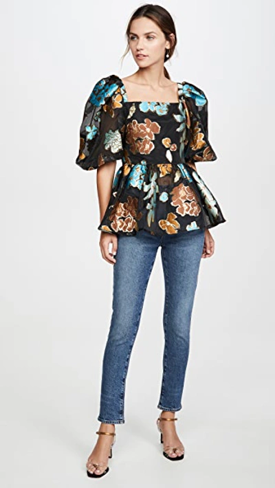 Shop Stine Goya Irene Top In Flower Garden Autumn