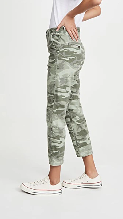 Shop Amo Easy Trouser Relaxed Crop Straight Jeans In Surplus C