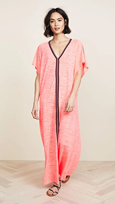 Shop Pitusa Abaya Maxi Dress In Hot Pink