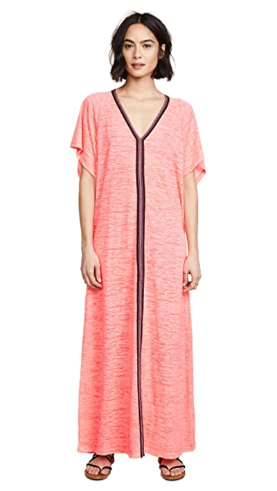 Shop Pitusa Abaya Maxi Dress In Hot Pink