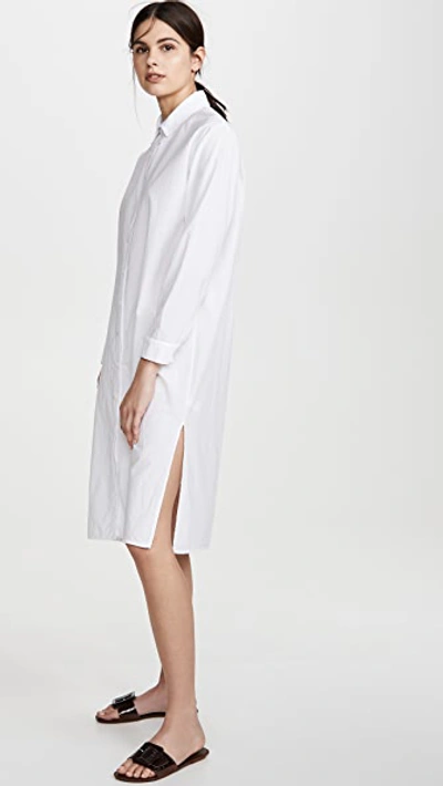 Shop Stateside Poplin Shirt Dress In White