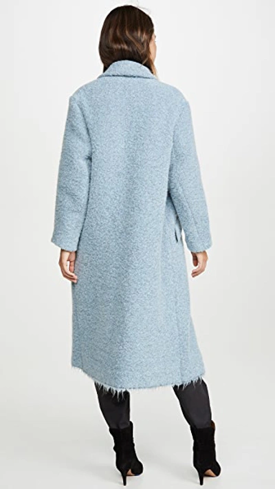 Shop Isabel Marant Étoile Faby Coat In Blue