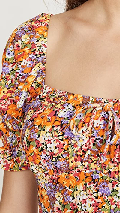 Shop Faithfull The Brand Iris Mini Dress In Meja Floral Print