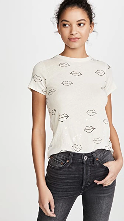 Shop Chaser Lips Tee In Au Lait