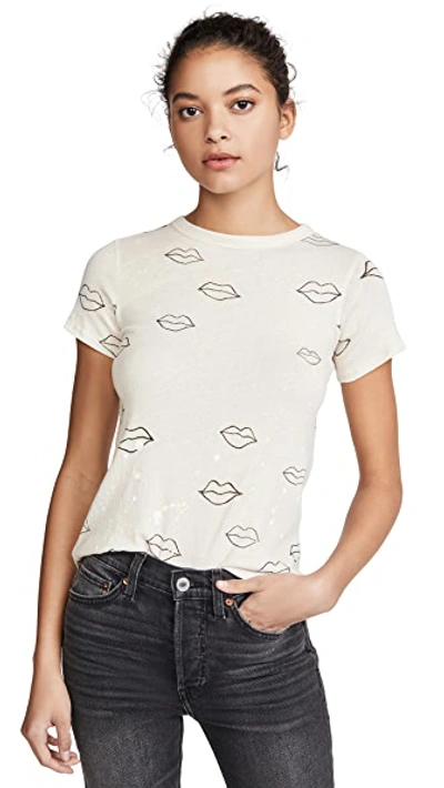 Shop Chaser Lips Tee In Au Lait