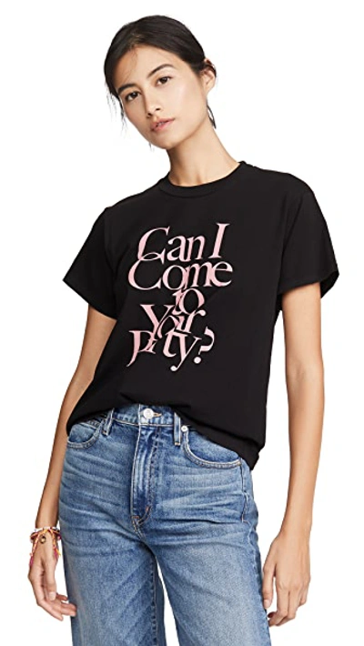 Shop Monogram Can I Come To Your Party? In Black