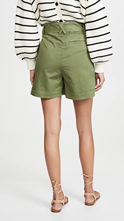 Shop Alex Mill Expedition Shorts In Army Green