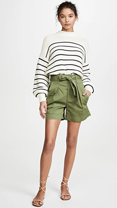 Shop Alex Mill Expedition Shorts In Army Green