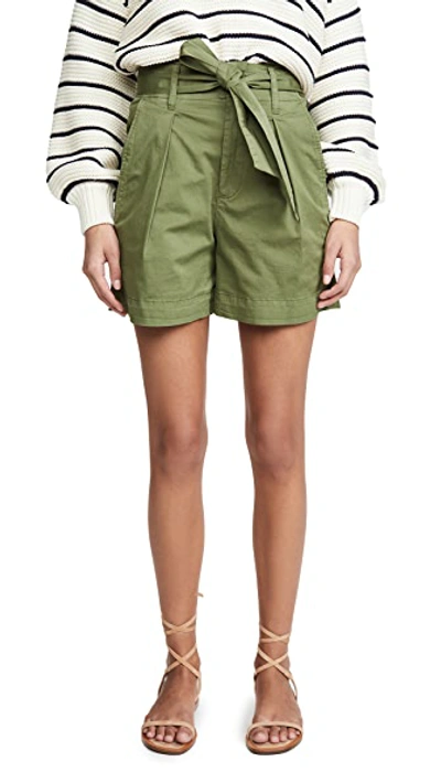 Shop Alex Mill Expedition Shorts In Army Green