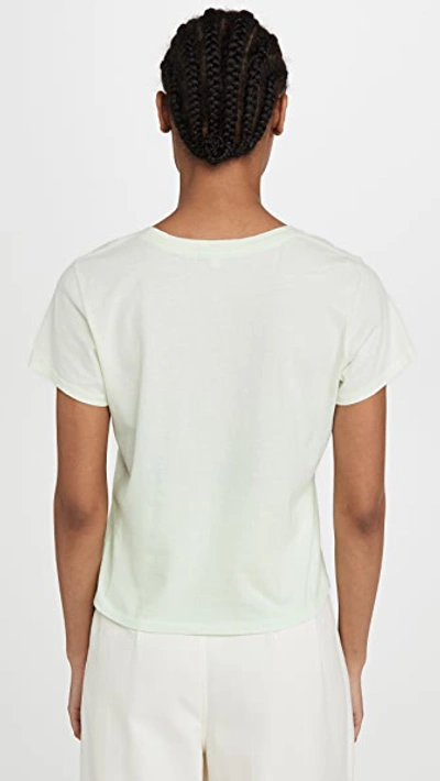 Shop Agolde Linda Boxy Tee In Mint Sunfade