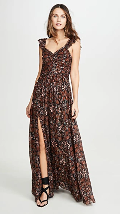 Shop Ulla Johnson Evianna Gown In Umber