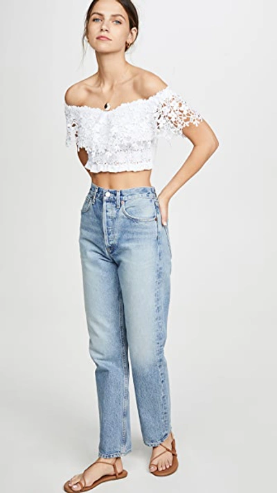 Shop Temptation Positano Salerno Crop Top In White