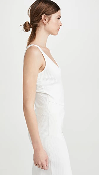 Shop Jonathan Simkhai Sleeveless Wrap Top In White