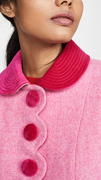 Shop Marc Jacobs The Sunday Best Coat In Pink