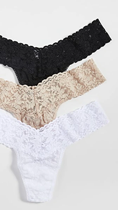Shop Hanky Panky 3 Pack Signature Lace Low Rise Thong Multi