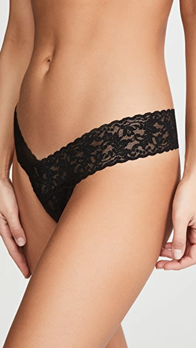 Hanky Panky 3 Pack Signature Lace Low Rise Thong In Multi
