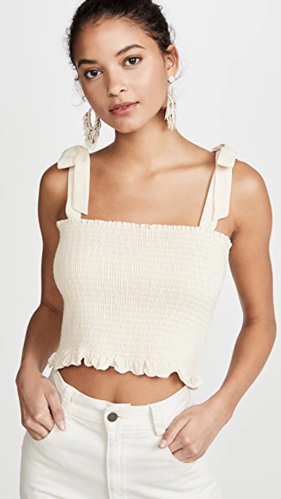 Shop Knot Sisters Hannah Top In Cream