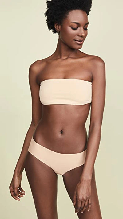 Shop Top Secret Tiny Tube Bandeau Bra Almond