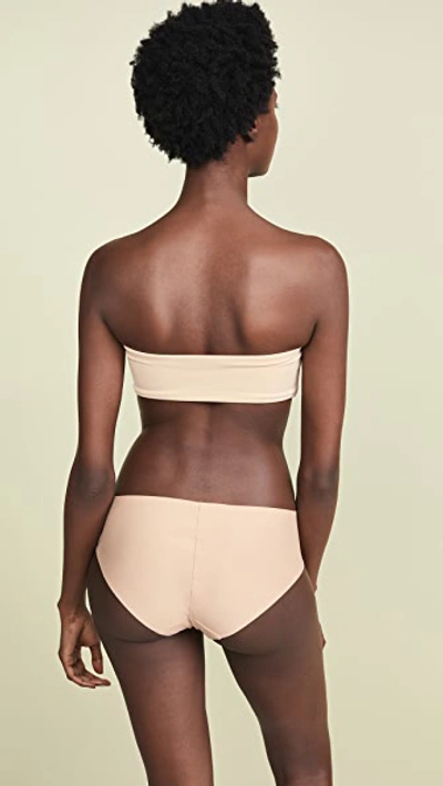 Top Secret Tiny Tube Bandeau Bra In Almond
