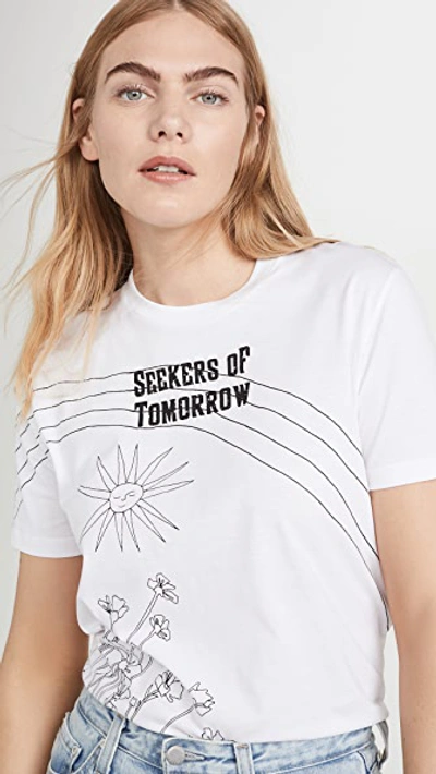 Shop Stella Mccartney Seekers Of Tomorrow Tee In White