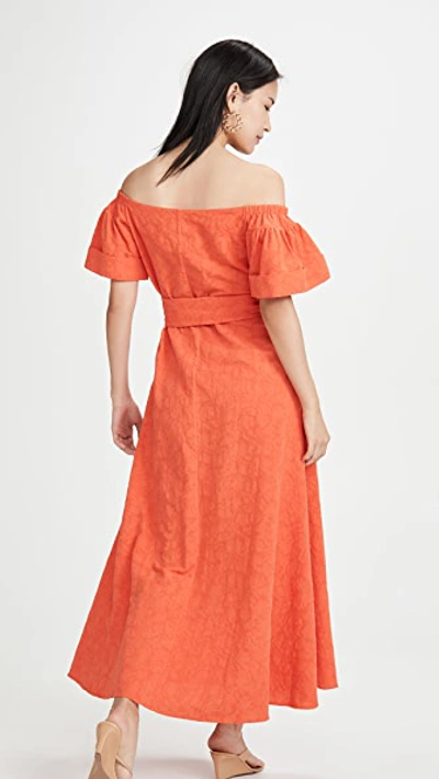 Shop Mara Hoffman Adelina Dress In Orange