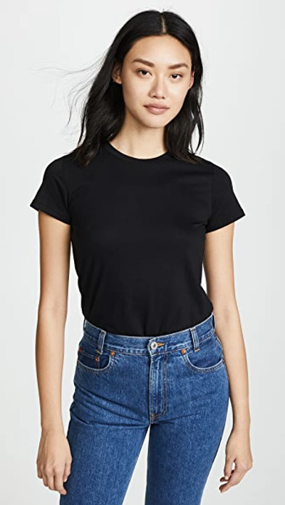 Shop Vince Essential Crew Tee Black