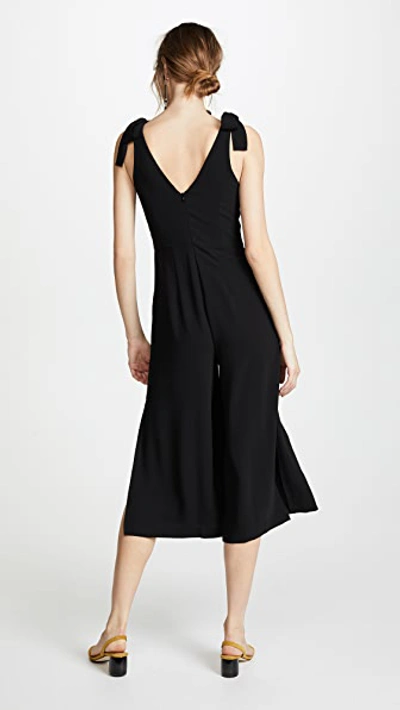 Shop Amanda Uprichard Iris Jumpsuit In Black