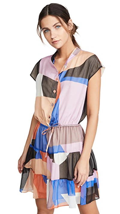 Shop Rebecca Minkoff Ollie Dress In Mondrian Multi