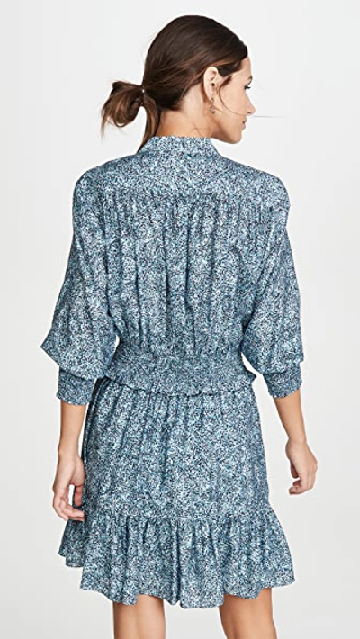 Shop Rebecca Minkoff Chloe Dress In Blue Multi