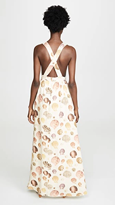 Shop Agua By Agua Bendita Naturalia Dress In Shells