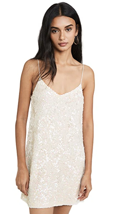 Shop Ashish Sequin Slip Dress In White