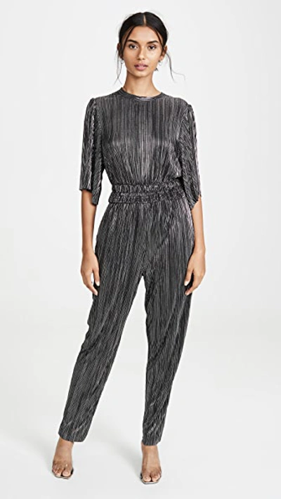 Shop Iro Chimbote Jumpsuit In Black/silver