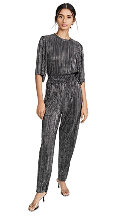 Shop Iro Chimbote Jumpsuit In Black/silver