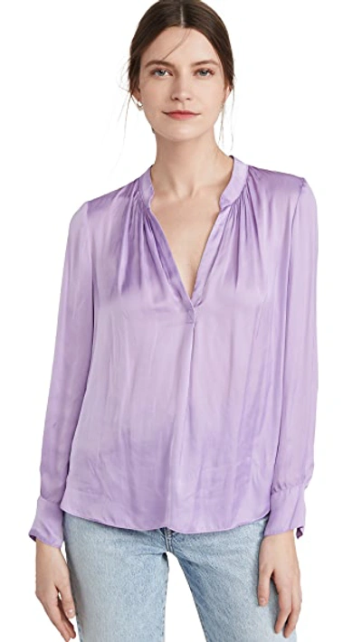 Shop Zadig & Voltaire Tink Satin Tunic In Mauve