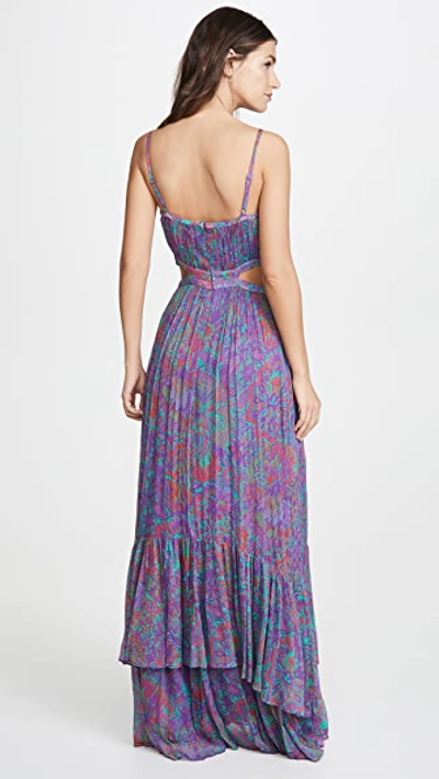 Shop Ramy Brook Printed Marley Dress In Boysenberry Combo