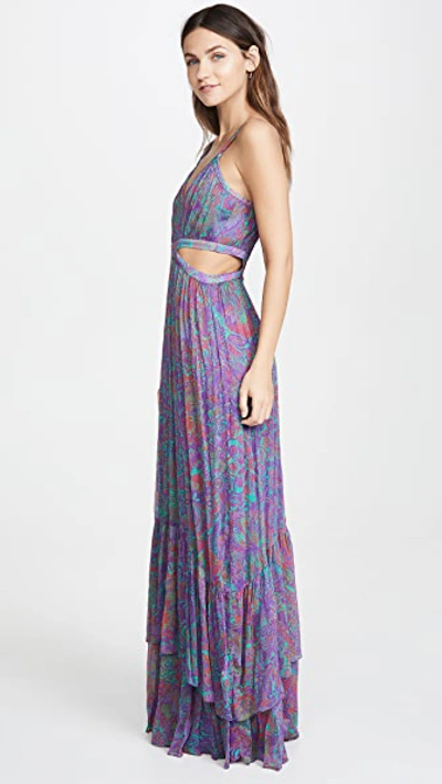 Shop Ramy Brook Printed Marley Dress In Boysenberry Combo
