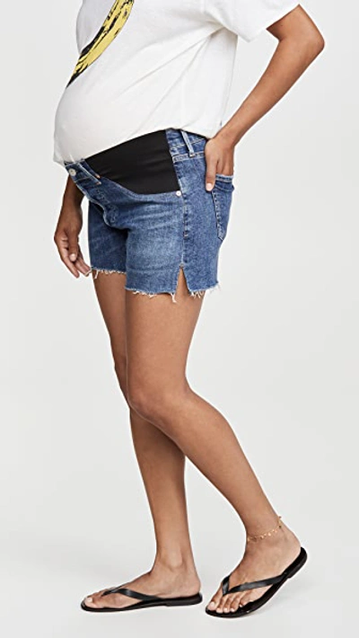 Shop Citizens Of Humanity Maternity Marlow Easy Shorts In Capricorn