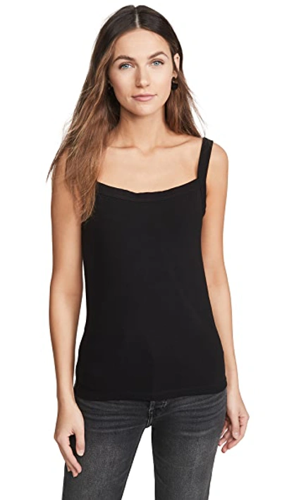 Shop Leset Rio Square Neck Tank In Black