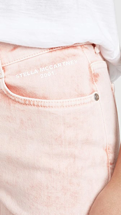 Shop Stella Mccartney Boyfriend Skinny Jeans In Peach Galaxy Wash