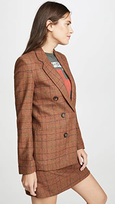 Shop Rachel Antonoff Vivian Blazer In Whiskey