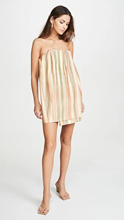 Shop Jacquemus The Sun Dress In Print Striped