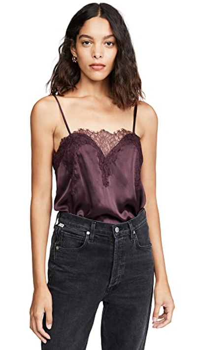 Shop Cami Nyc The Sweetheart Top In Aubergine